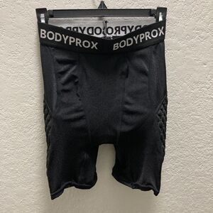 Bodyprox Baseball Sliding Compression Padded SHORTS Men Medium, black